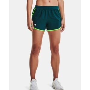 Under Armour Fly By 2.0 Running Shorts in Dark Cyan / Cosmos, Women's Medium